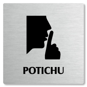 Potichu, 118x118mm, stříbrná, Nevada
